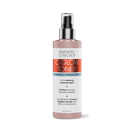 Advanced Clinicals C-Glow Toner Clarifiance à la Vitamin C et à l'Acide Ferulic