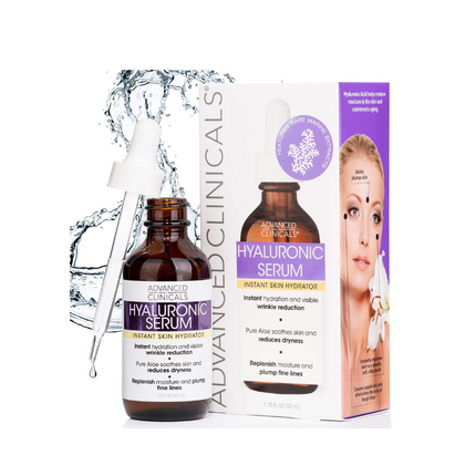 Advanced Clinicals Serum A L'Acide Hyaluronique Pour Le Visage