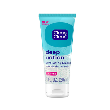 Clean & Clear Nettoyant Visage Exfoliant Sans Huile