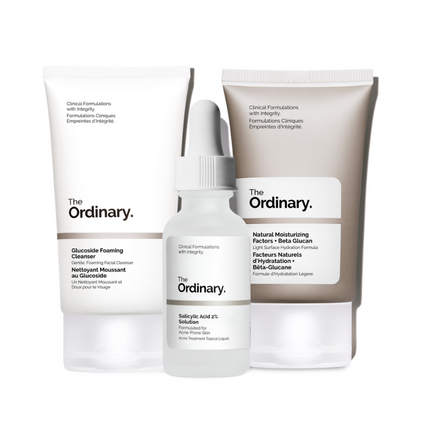 The Ordinary trio anti-acné à l'acide salicylique