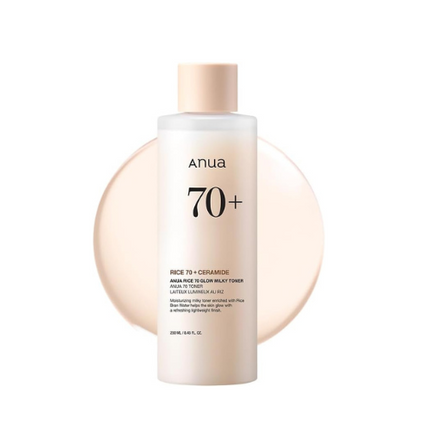 ANUA Rice 70 Glow Milky Toner pour une peau éclatante et lumineuse