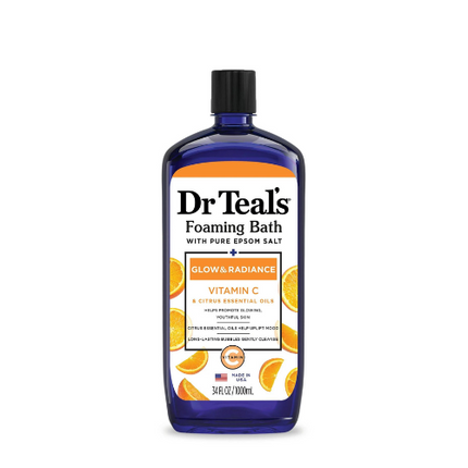 Dr Teal Glow & Radiance Bain moussant avec vitamine C