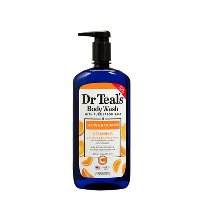 Dr Teal Glow & Radiance Gel douche avec vitamine C et huiles essentielles
