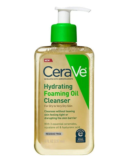 CeraVe Nettoyant Visage Moussant À Base D'Huile