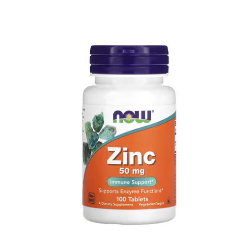 NOW Foods, Zinc, 50 mg, 100 Comprimés