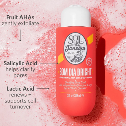 Sol De Janeiro Bom Dia Bright Gel Douche Clarifiant au AHA & BHA
